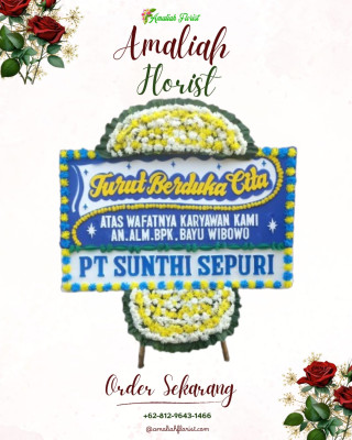 Papan Bunga Duka di Menou